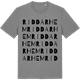 Mid Heather Gray t-shirt med Riddarhem ordlek t-shirt