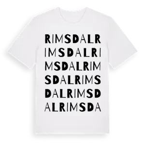 Rimsdal ordlek t-shirt – ekologisk bomull t-shirt från Pinshirt