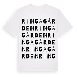 Ringagården ordlek t-shirt – ekologisk bomull t-shirt från Pinshirt