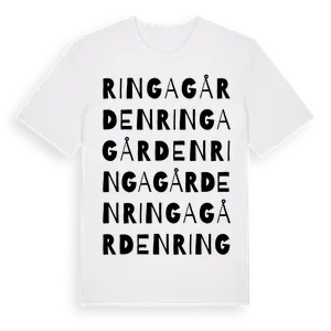 Ringagården ordlek t-shirt – ekologisk bomull t-shirt från Pinshirt