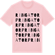 Pink Cotton t-shirt med Ringatorp ordlek t-shirt