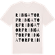Vintage White t-shirt med Ringatorp ordlek t-shirt