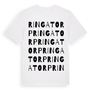 Ringatorp ordlek t-shirt – ekologisk bomull t-shirt från Pinshirt