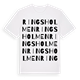 White t-shirt med Ringsholmen ordlek t-shirt