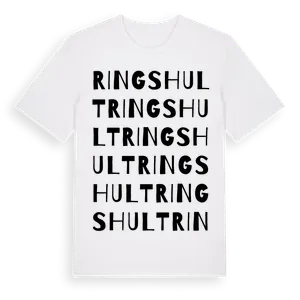 Ringshult ordlek t-shirt – ekologisk bomull t-shirt från Pinshirt