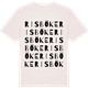 Vintage White t-shirt med Risböke ordlek t-shirt