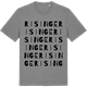 Mid Heather Gray t-shirt med Risinge ordlek t-shirt