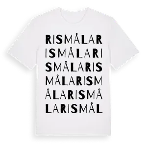 Rismåla ordlek t-shirt – ekologisk bomull t-shirt från Pinshirt