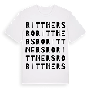 Rittnersro ordlek t-shirt – ekologisk bomull t-shirt från Pinshirt