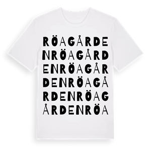 Röagården ordlek t-shirt – ekologisk bomull t-shirt från Pinshirt