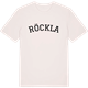 Vintage White t-shirt med Röckla böjd t-shirt