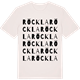 Vintage White t-shirt med Röckla ordlek t-shirt