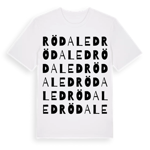 Rödaled ordlek t-shirt – ekologisk bomull t-shirt från Pinshirt