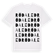Rödaled ordlek t-shirt