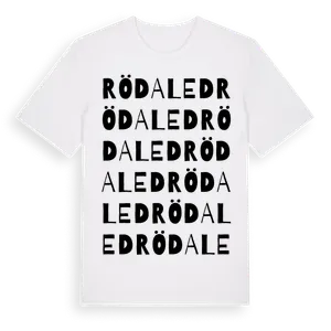 Rödaled ordlek t-shirt – ekologisk bomull t-shirt från Pinshirt