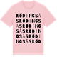 Pink Cotton t-shirt med Rödingsås ordlek t-shirt