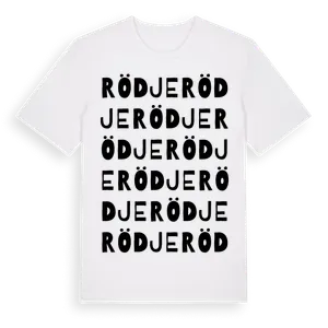Rödje ordlek t-shirt – ekologisk bomull t-shirt från Pinshirt