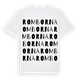 White t-shirt med Romborna ordlek t-shirt