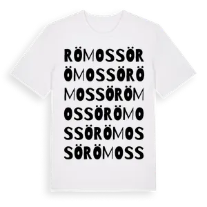 Römossö ordlek t-shirt – ekologisk bomull t-shirt från Pinshirt