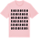 Pink Cotton t-shirt med Ron ordlek t-shirt