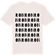 Vintage White t-shirt med Ron ordlek t-shirt