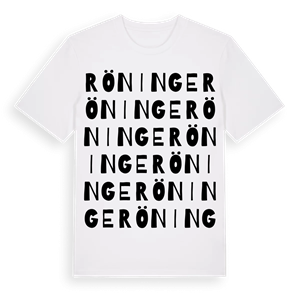 Röninge ordlek t-shirt – ekologisk bomull t-shirt från Pinshirt