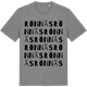 Mid Heather Gray t-shirt med Rönnäs ordlek t-shirt