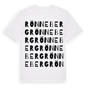 Rönneberg ordlek t-shirt – ekologisk bomull t-shirt från Pinshirt