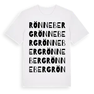 Rönneberg ordlek t-shirt – ekologisk bomull t-shirt från Pinshirt