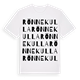 White t-shirt med Rönnekulla ordlek t-shirt