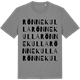 Mid Heather Gray t-shirt med Rönnekulla ordlek t-shirt
