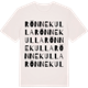 Vintage White t-shirt med Rönnekulla ordlek t-shirt