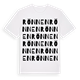 White t-shirt med Rönnen ordlek t-shirt