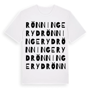 Rönningeryd ordlek t-shirt – ekologisk bomull t-shirt från Pinshirt
