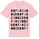 Pink Cotton t-shirt med Ropareudden ordlek t-shirt