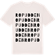 Vintage White t-shirt med Ropudden ordlek t-shirt