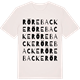Vintage White t-shirt med Rörebacke ordlek t-shirt