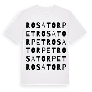 Rosatorpet ordlek t-shirt – ekologisk bomull t-shirt från Pinshirt