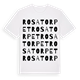 Rosatorpet ordlek t-shirt