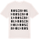 Vintage White t-shirt med Rosenholm ordlek t-shirt