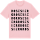 Pink Cotton t-shirt med Rosesberg ordlek t-shirt
