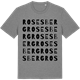 Mid Heather Gray t-shirt med Rosesberg ordlek t-shirt