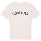 Vintage White t-shirt med Röshult böjd t-shirt