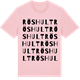 Pink Cotton t-shirt med Röshult ordlek t-shirt