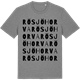 Mid Heather Gray t-shirt med Rösjöhorva ordlek t-shirt