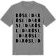 Mid Heather Gray t-shirt med Röslida ordlek t-shirt