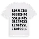 White t-shirt med Rösslen ordlek t-shirt