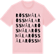 Pink Cotton t-shirt med Rössmåla ordlek t-shirt