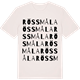 Vintage White t-shirt med Rössmåla ordlek t-shirt