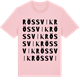 Pink Cotton t-shirt med Rössvik ordlek t-shirt